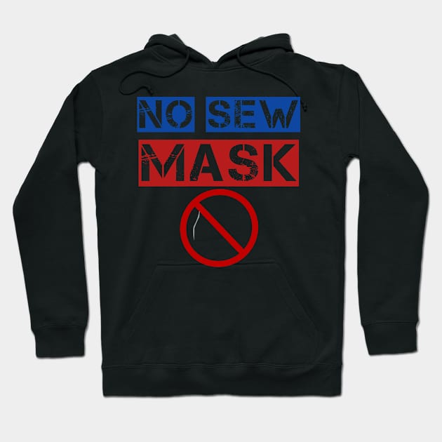 no sew mask Hoodie by Blue Diamond Store